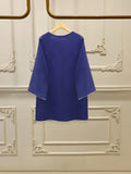 ๐ธ FOUR PIECE PURE COTTON NET EMBROIDERED SUIT โ WITH DUPATTA & RAW SILK PANTS ๐ธ