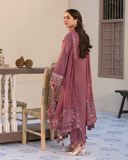 Mauve Grace Embroidered Lawn 3-Piece Suit