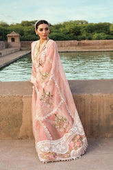 EID COLLECTION Crimsonn CR-02 Pink Embroidered Lawn Three Piece Summer Collection