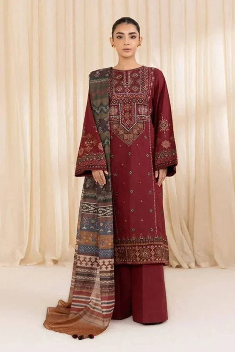Sapphire SP-002 Dhanak Embroidered 3pc