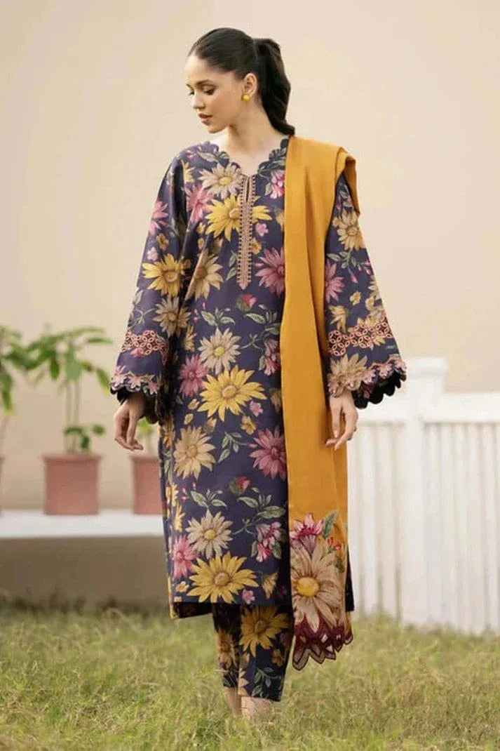 Sapphire D-787 Lawn Printed 3pc