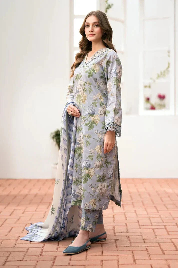 Sapphire D-802 Lawn Printed 3pc