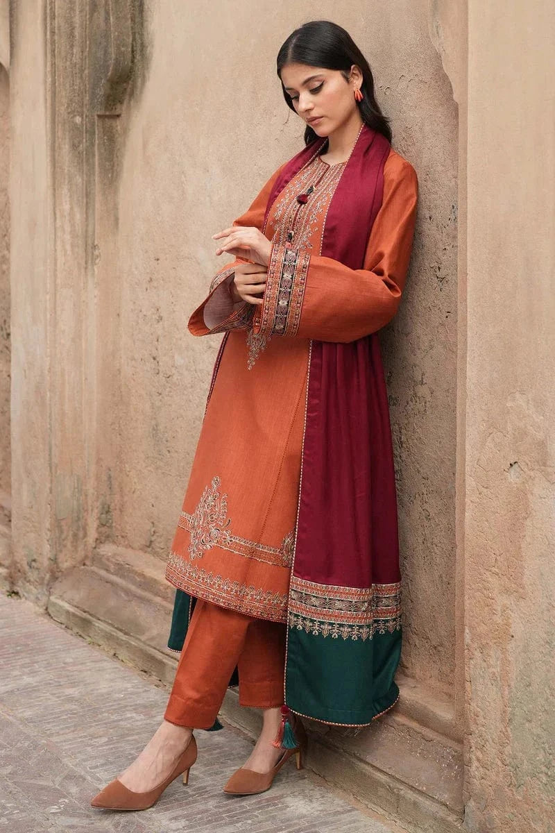 Sapphire SP-003 Embroidered Dhanak 3pc