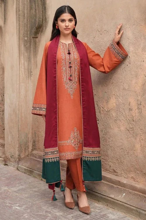 Sapphire SP-003 Embroidered Dhanak 3pc
