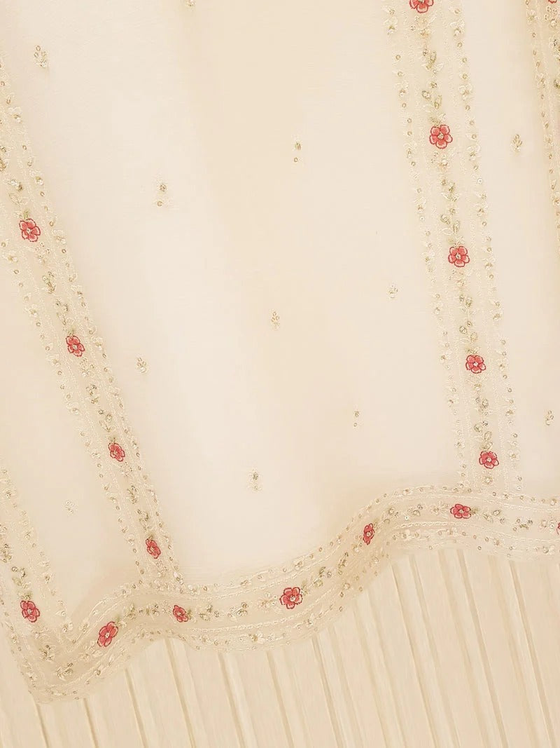 ✨ RASHMEEN – FOUR PIECE PURE ORGANZA EMBELLISHED SUIT ✨