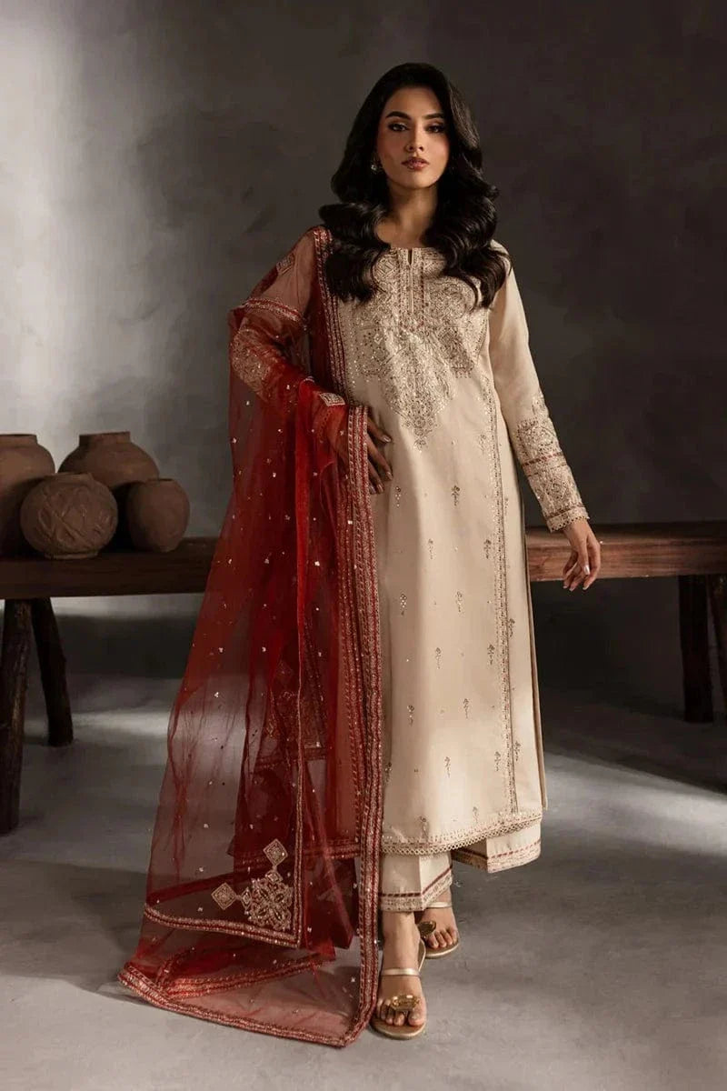 Sapphire LM-44 Skin Embroidered lawn 3pc