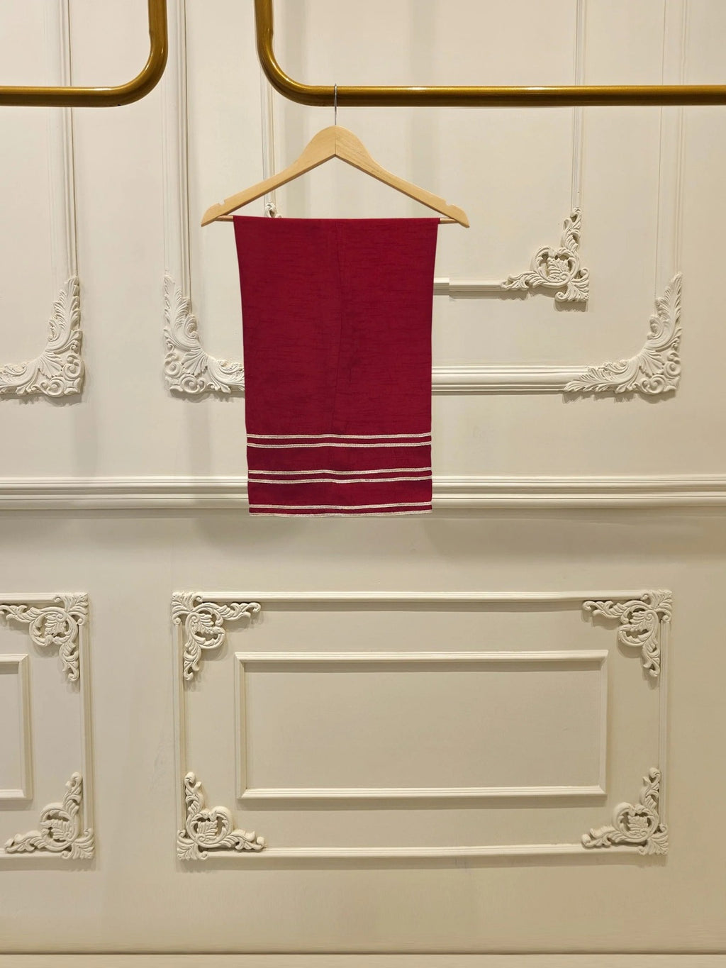 ✨ FOUR PIECE PURE ORGANZA EMBELLISHED SUIT – WITH DUPATTA & RAW SILK PANTS ✨