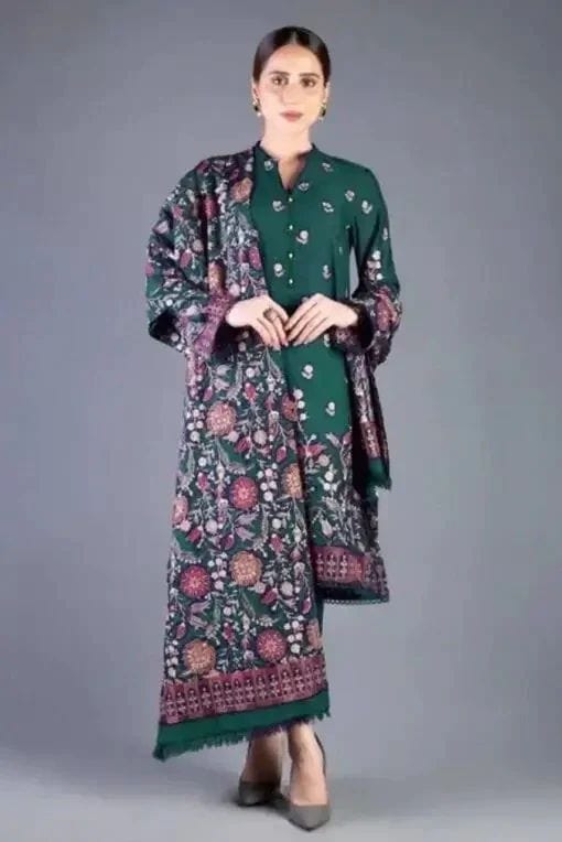BR-192 Mongia Dhanak Embroidered 3pc