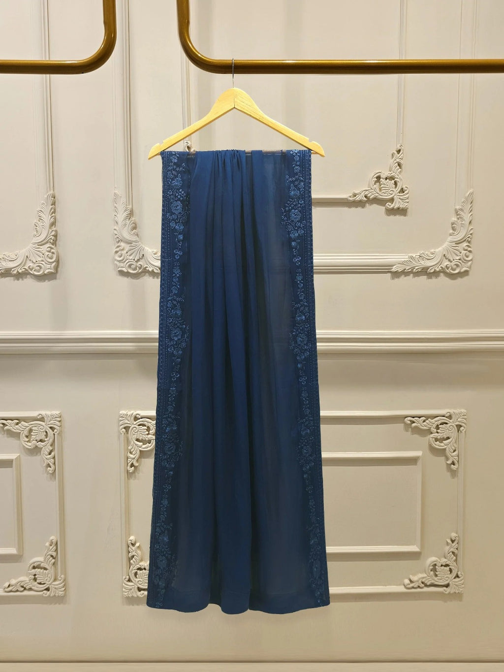 🌸 FOUR PIECE PURE CHIFFON EMBROIDERED SUIT 🌸