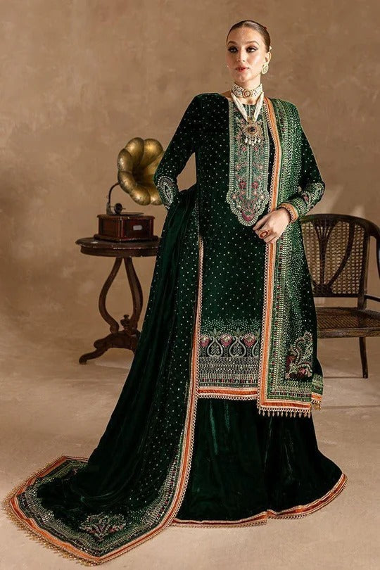 Ansub Jehangir BC-001 Velvet Embroidered 3pc