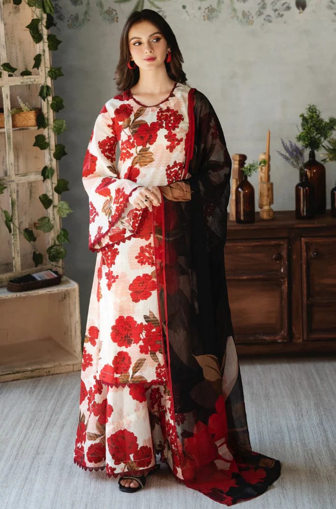 BC-002 fcc Printed  shamoz Silk Three Piece