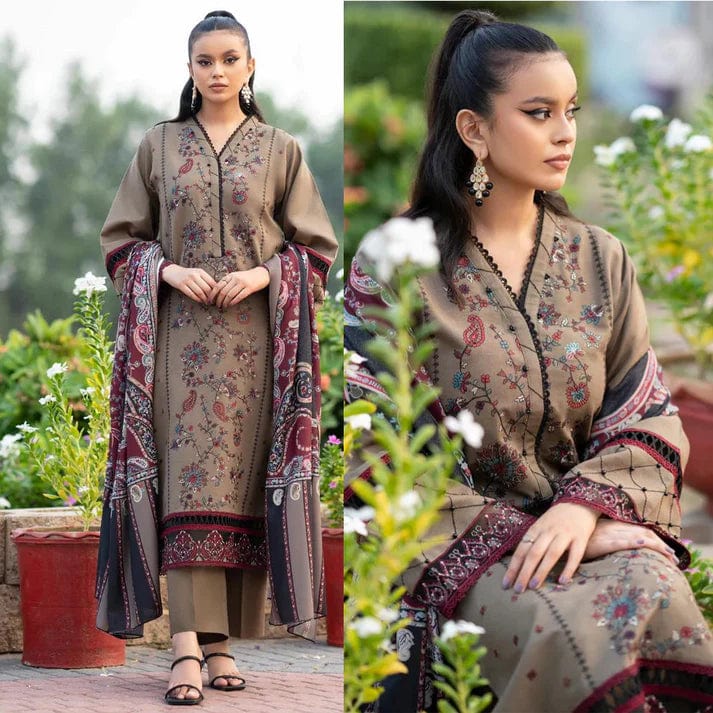 Bin Ilyas BI-01 Embroidered Lawn 3pc