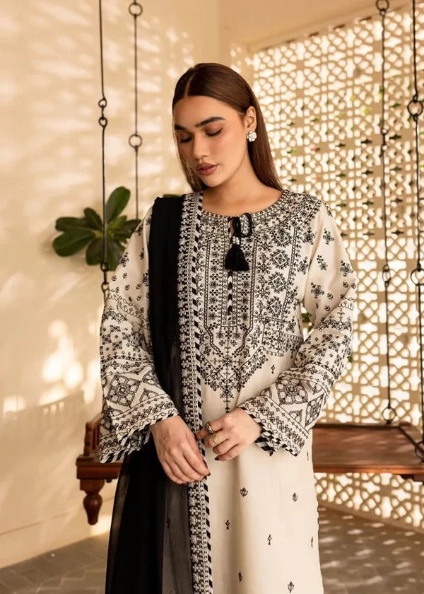 Batik Embroidered lawn Three Piece BT-88