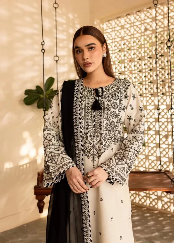 Batik Embroidered lawn Three Piece BT-88