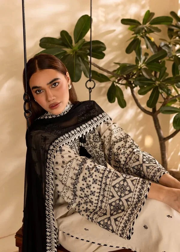 Batik Embroidered lawn Three Piece BT-88