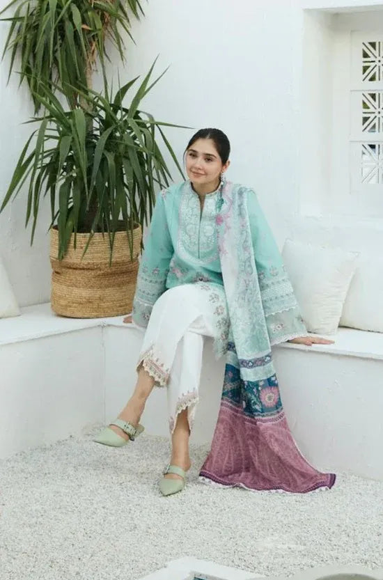 Zarashahjhan Embroidered lawn Three Piece COCO-01